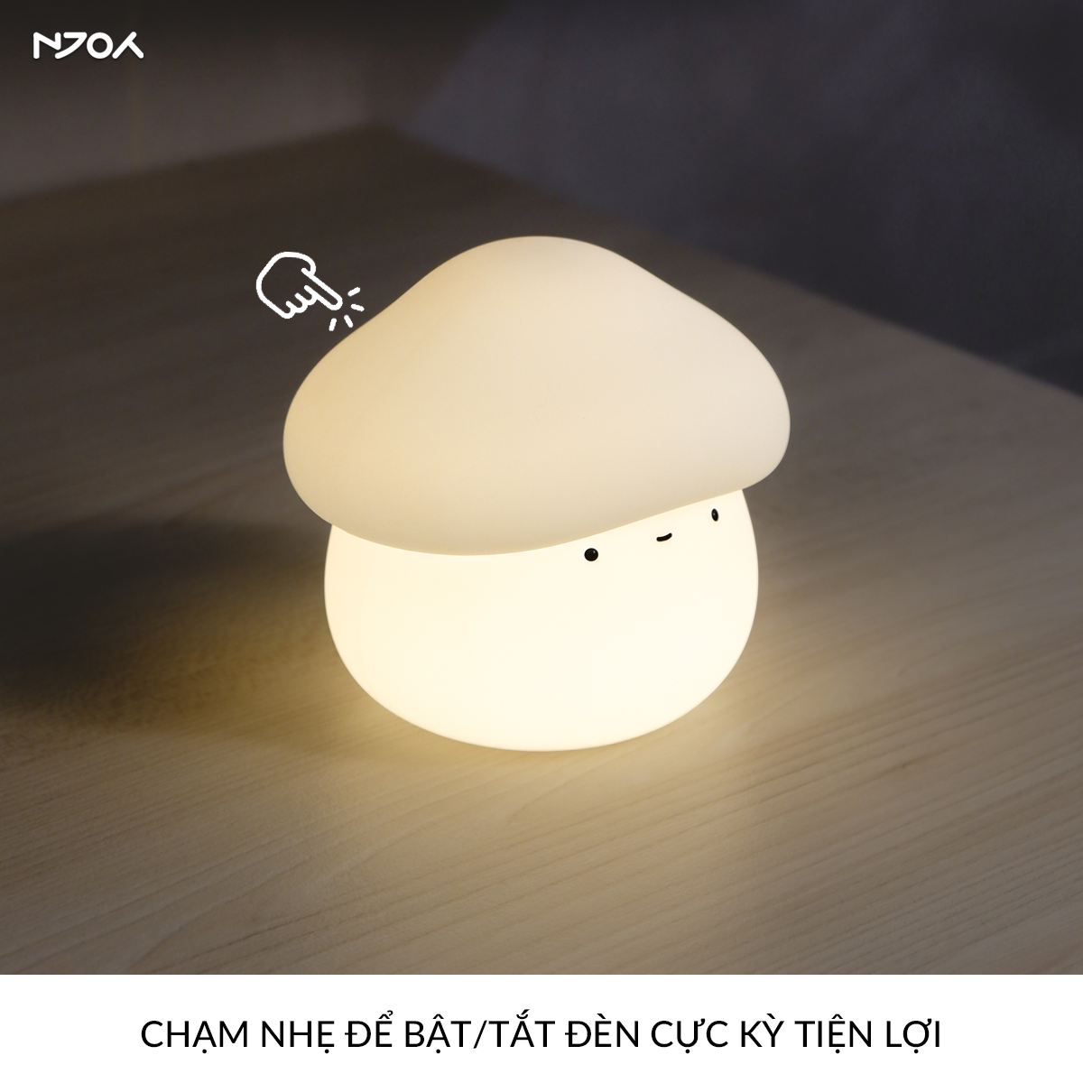 Đèn Ngủ Decor Cảm Ứng Squishy Siêu Mềm Điều Chỉnh Sáng Hẹn Giờ Trang Trí Bàn Học