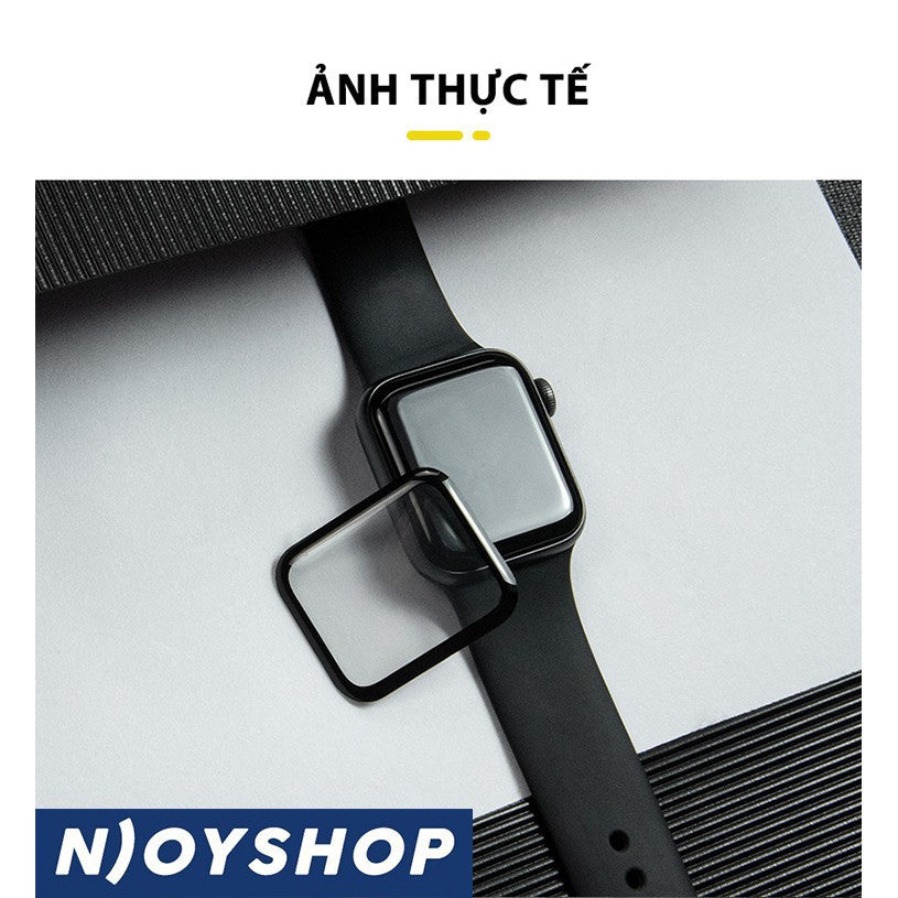 Cường Lực Viền Dẻo 3D Curved Cho Đồng Hồ Apple Watch 38mm 40mm 41mm 42mm 44mm 45mm Njoyshop