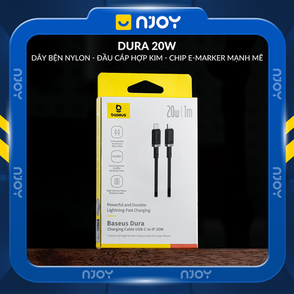 Cáp Sạc Nhanh Baseus Dura 100W Hợp Kim Nhôm Cao Cấp Cho Điện Thoại iPhone Macbook iPad
