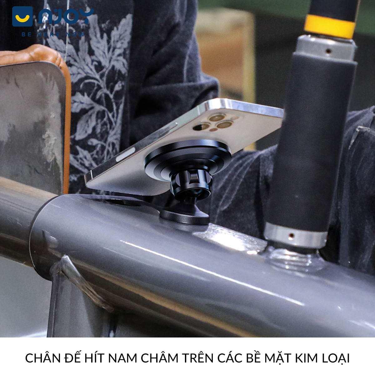 Giá Đỡ Điện Thoại Boneruy Chân Đế Hít Từ Tính Cao Cấp Cho Điện Thoại iPhone 17 Pro Max 16 15 14 13