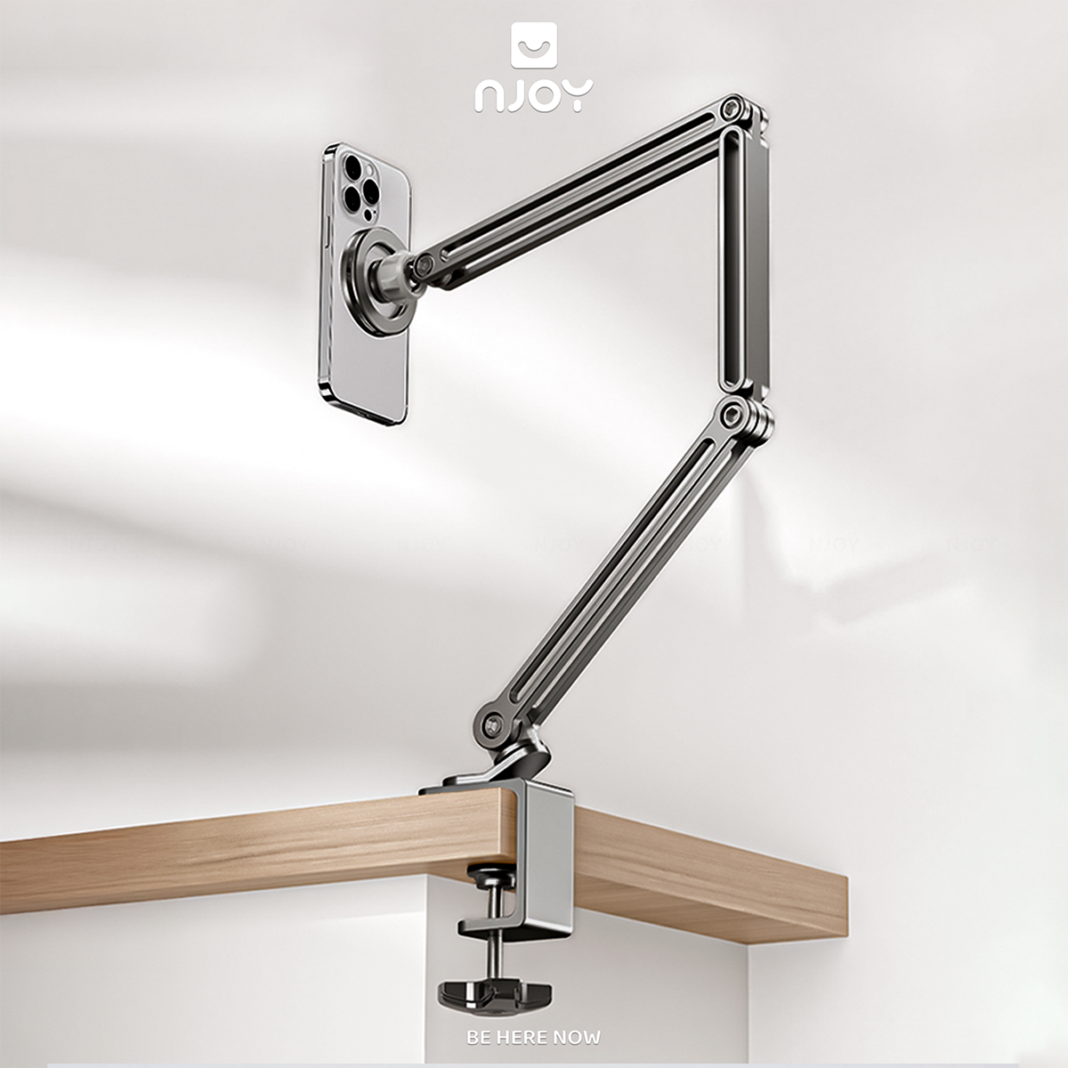 Giá Đỡ Điện Thoại Boneruy Z67 Hít Từ Tính Hợp Kim Nhôm Cao Cấp Độ Cao 50cm Xoay 360 Độ Ổn Định
