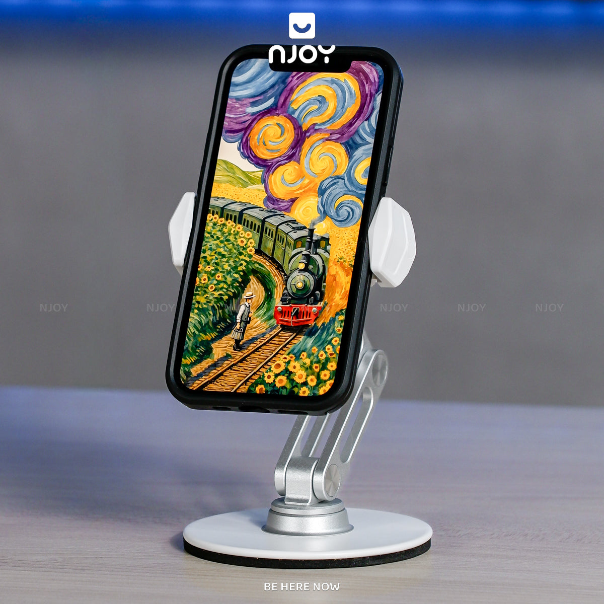 Giá Đỡ Để Bàn Boneruy Chất Liệu Nhôm Chắc Chắn Đế Chống Trượt Cho Điện Thoại iPhone Samsung Oppo