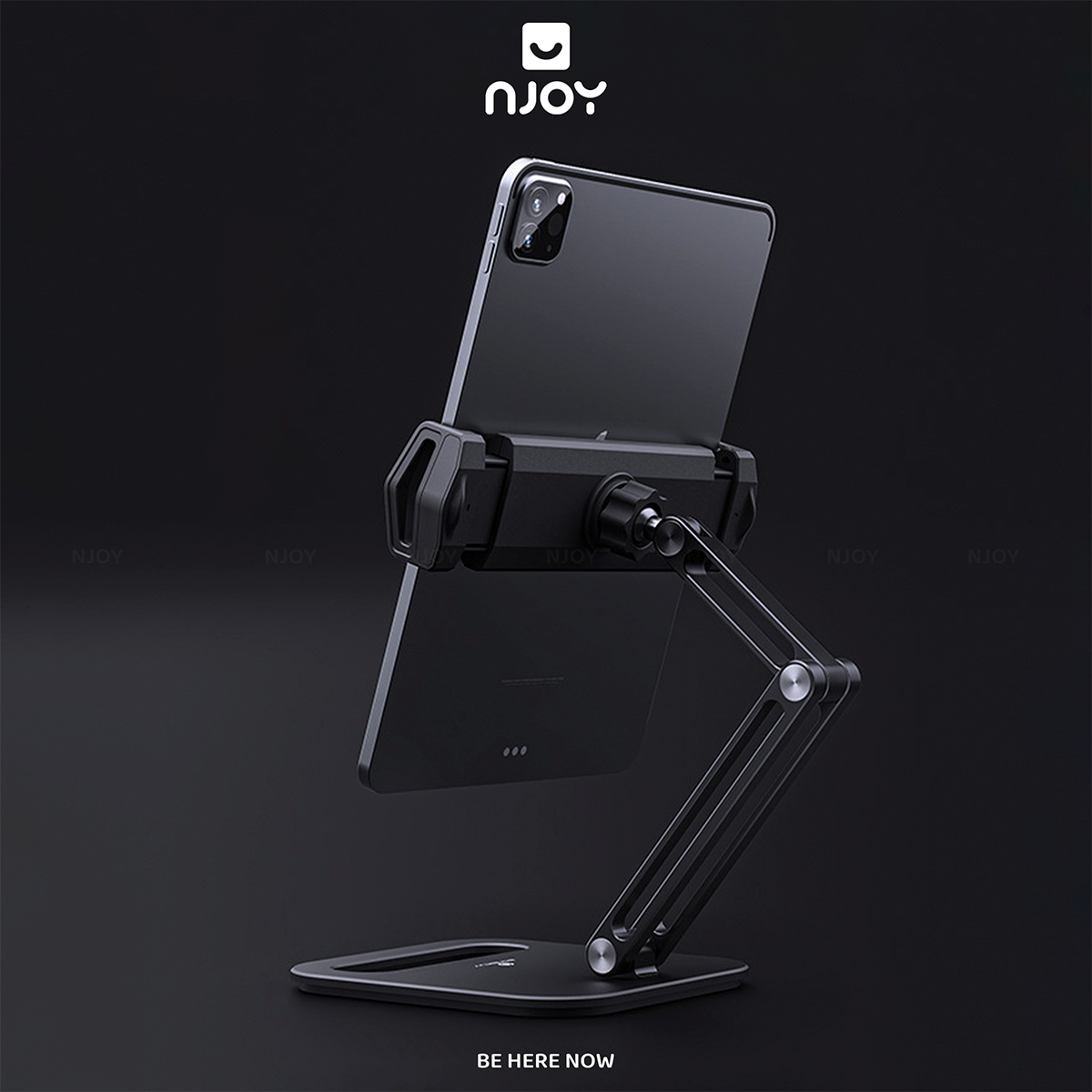 Giá Đỡ Điện Thoại Máy Tính Bảng Boneruy P47 Hợp Kim Nhôm Cao Cấp Chống Rung Lắc Xoay 360 Độ