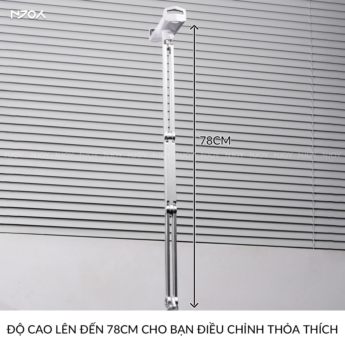 Giá Đỡ Máy Tính Bảng Boneruy P67 Hợp Kim Nhôm Cao Cấp Điều Chỉnh Độ Cao Xoay 360 Độ Đệm Chống Trượt