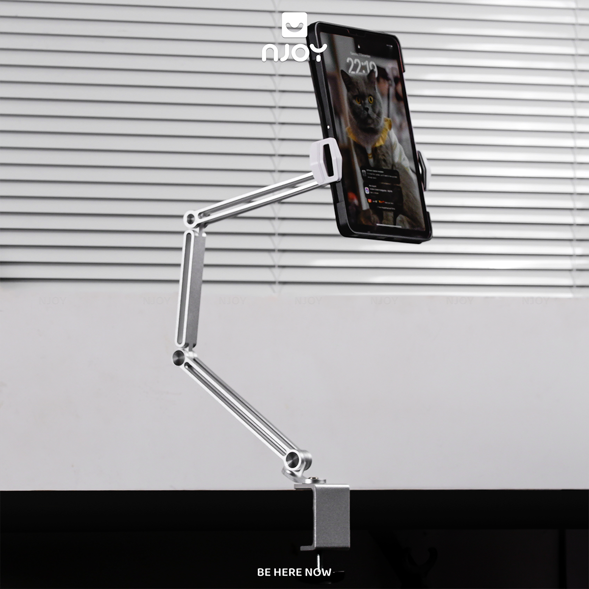 Giá Đỡ Máy Tính Bảng Boneruy P67 Hợp Kim Nhôm Cao Cấp Điều Chỉnh Độ Cao Xoay 360 Độ Đệm Chống Trượt