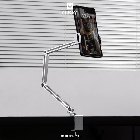 Giá Đỡ Máy Tính Bảng Boneruy P67 Hợp Kim Nhôm Cao Cấp Điều Chỉnh Độ Cao Xoay 360 Độ Đệm Chống Trượt