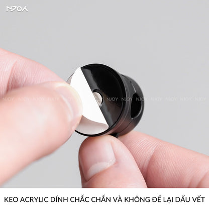 Kẹp Nam Châm Chống Rối Dây Cáp Sạc Tai Nghe Keo Dán Hai Mặt Tiện Lợi Cho Bàn Làm Việc