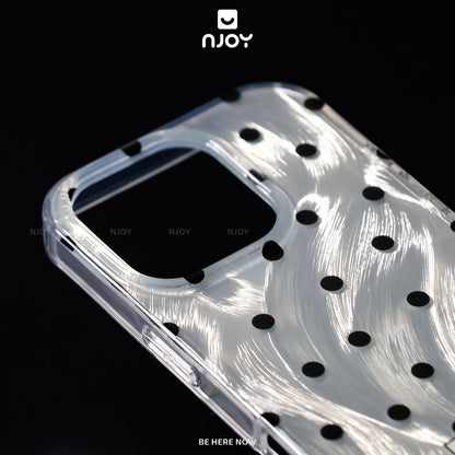 Ốp Lưng Chấm Bi Tráng Gương Kèm Dây Đeo Sang Trọng Cho Điện Thoại iPhone 17 Pro Max 16 15 14 13