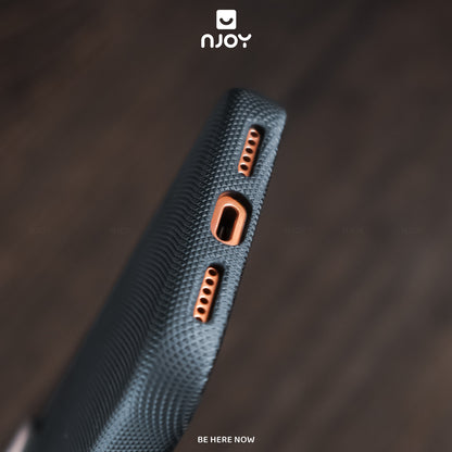 Ốp Magsafe Lưng Nhám Vân Nổi 3D Rammus Viền Kim Loại Cho iPhone 17 Pro Max 16 15 14 13 12