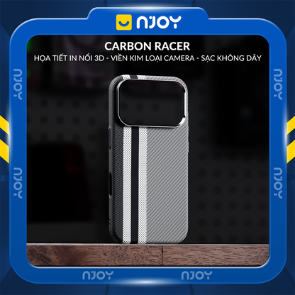 Ốp Carbon Nhám Chống Vân Tay Siêu Mỏng Bảo Vệ Camera Cho Điện Thoại iPhone 17 Pro Max 16 15 14 13