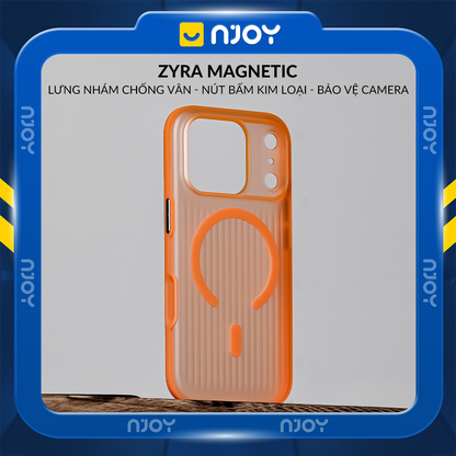 Ốp Lưng Nhám Chống Vân Tay Hỗ Trợ Sạc Không Dây Từ Tính Cho iPhone 17 Pro Max 16 15 14 13 12