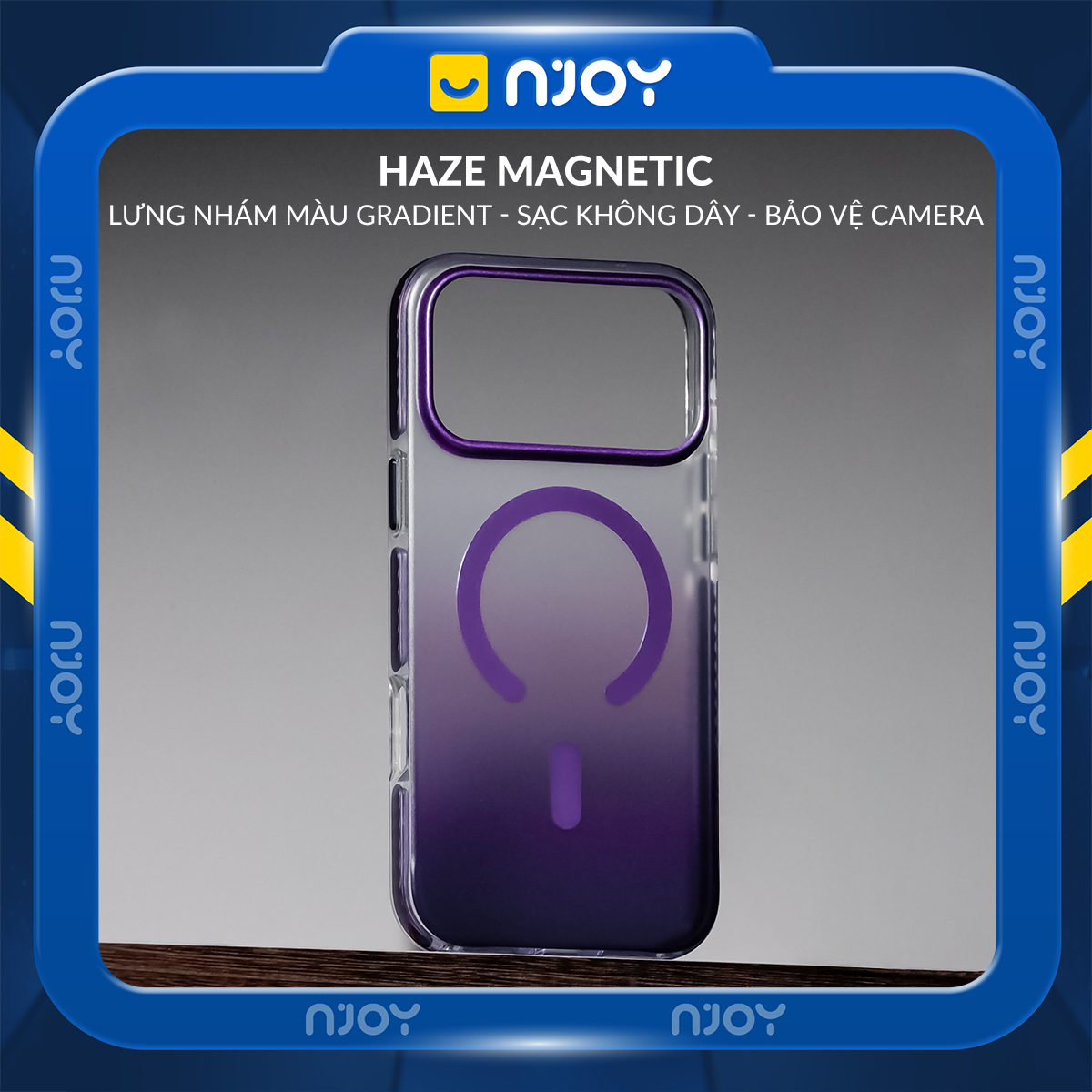 Ốp Magsafe Lưng Nhám Đổi Màu Gradient Ombre Cho iPhone 17 Pro Max 16 15 14 13