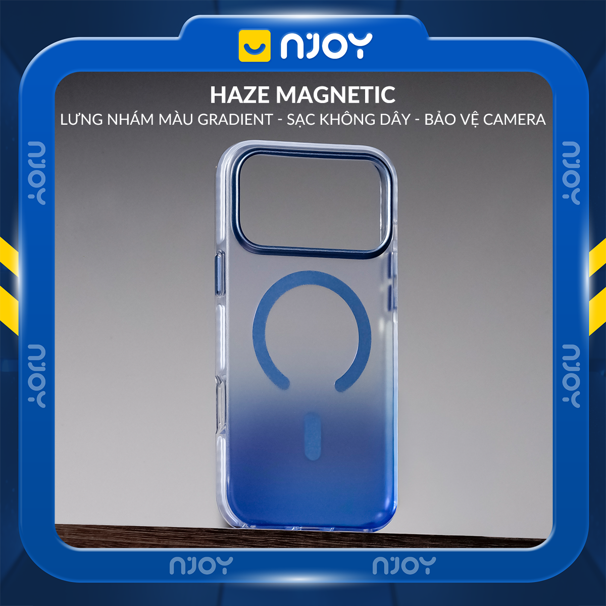 Ốp Magsafe Lưng Nhám Đổi Màu Gradient Ombre Cho iPhone 17 Pro Max 16 15 14 13