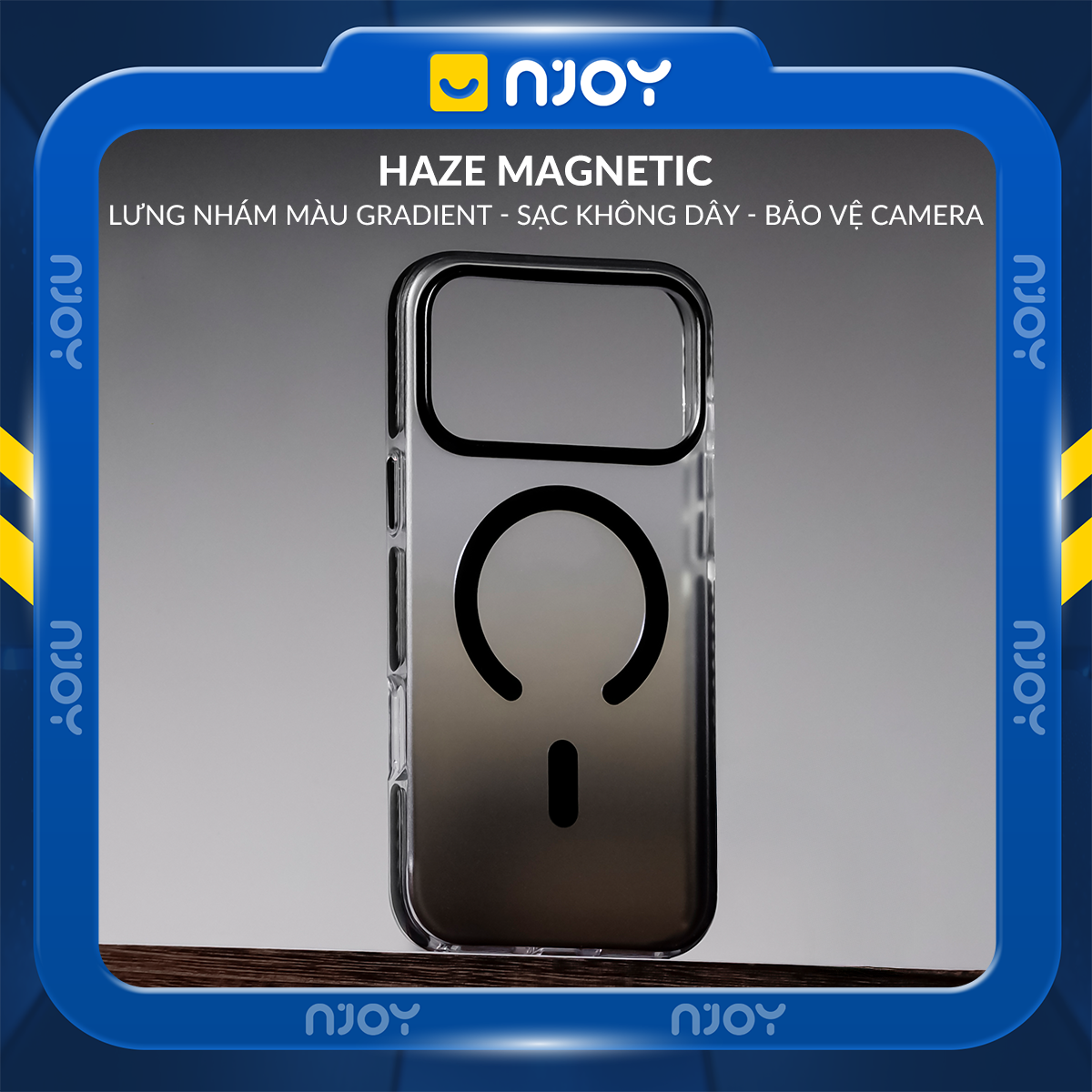 Ốp Magsafe Lưng Nhám Đổi Màu Gradient Ombre Cho iPhone 17 Pro Max 16 15 14 13