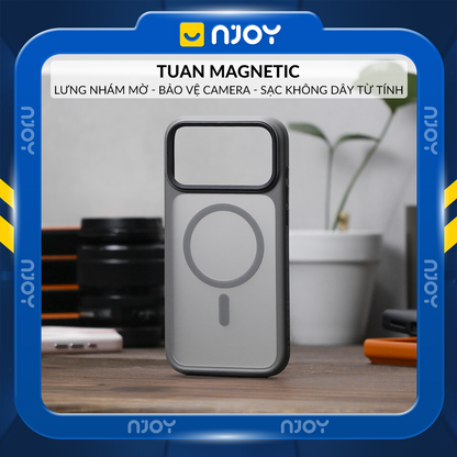 Ốp Hỗ Trợ Sạc Không Dây Likgus Lưng Nhám Chống Bẩn Cho iPhone 17 Pro Max 16 Pro Max 15 14 13 Njoyshop