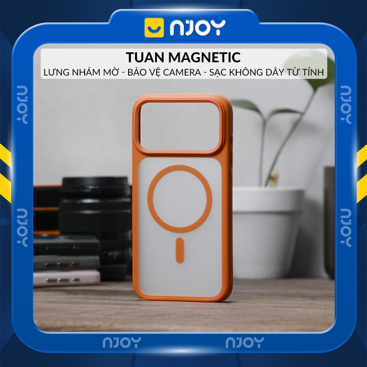 Ốp Hỗ Trợ Sạc Không Dây Likgus Lưng Nhám Chống Bẩn Cho iPhone 17 Pro Max 16 Pro Max 15 14 13 Njoyshop