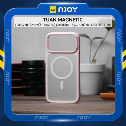 Ốp Hỗ Trợ Sạc Không Dây Likgus Lưng Nhám Chống Bẩn Cho iPhone 17 Pro Max 16 Pro Max 15 14 13 Njoyshop