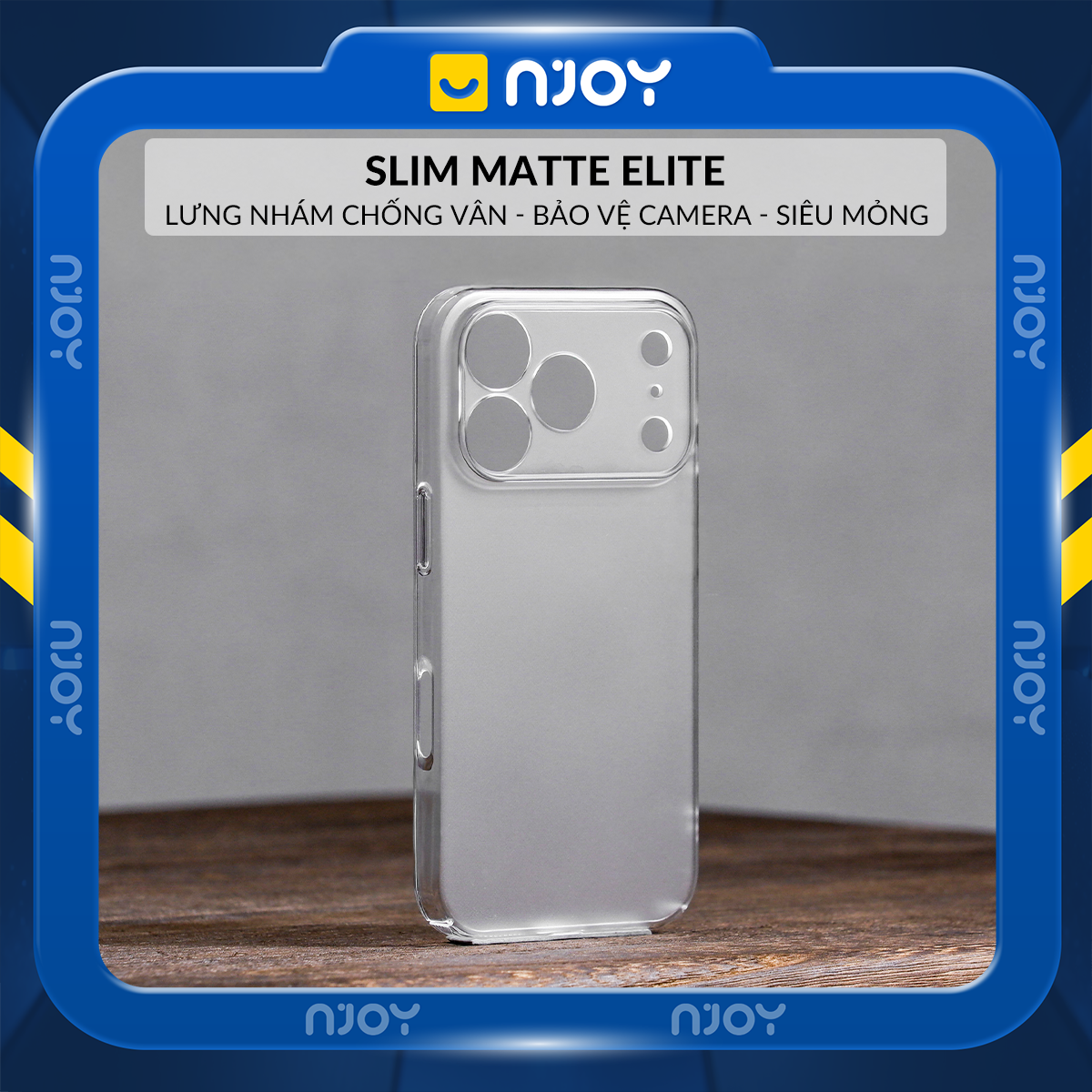 Ốp Siêu Mỏng Nhám Chống Vân Tay Chất Liệu PC Chống Ố Vàng Cho Điện Thoại iPhone 17 Pro Max 16 15 14 13