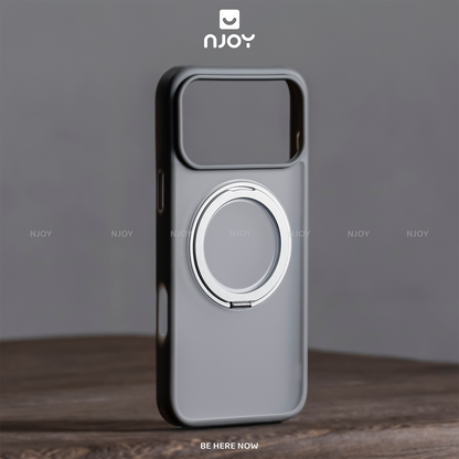 Ốp Magsafe Trong Suốt Giá Đỡ Xoay 360 Độ Cho iPhone 17 Pro Max 16 15 14 13 12