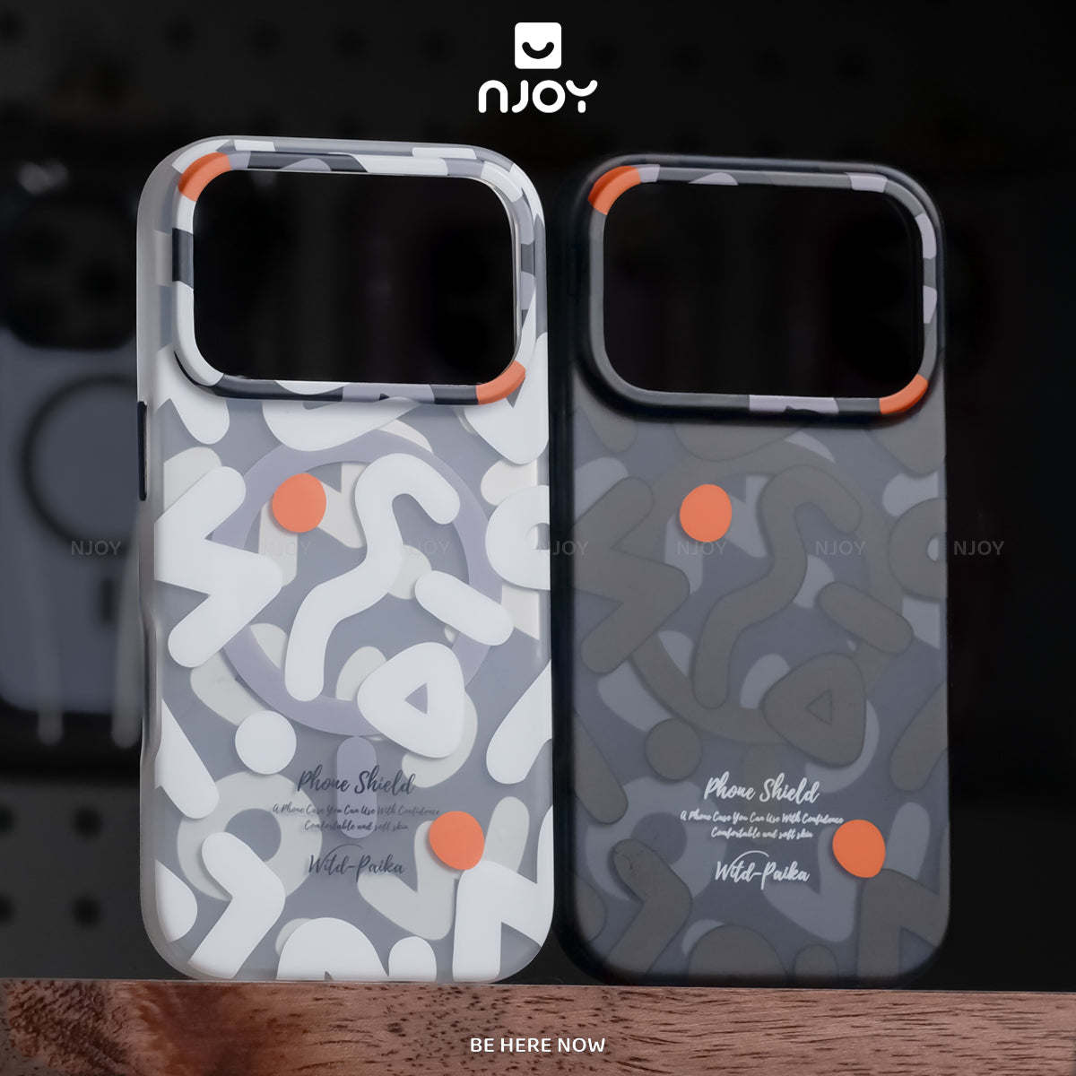 Ốp Lưng Nhám Magsafe Chống Vân Tay Họa Tiết Graffiti Cho Điện Thoại iPhone 17 Pro Max 16 15 14 13