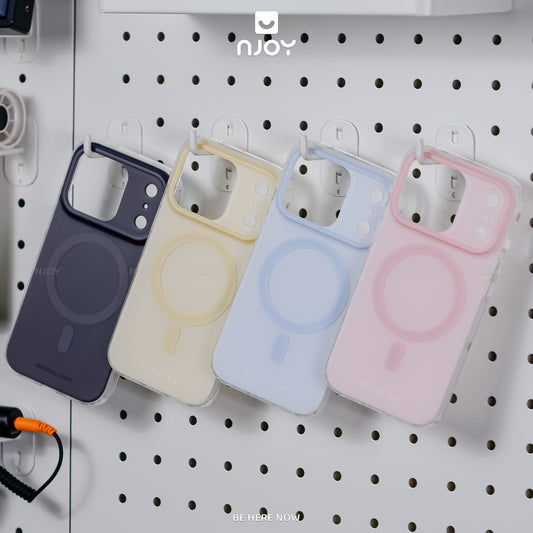 Ốp Magsafe Lưng Nhám Chống Bẩn Màu Pastel Cho iPhone 17 Pro Max 16 15 14 13 12