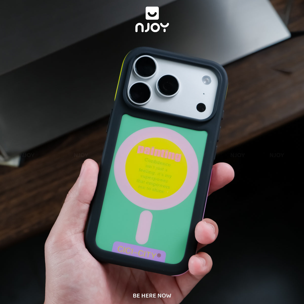 Ốp Chống Bẩn Retro Pop City Chống Sốc Bảo Vệ Camera Cho Điện Thoại iPhone 17 Pro Max 16 15 14 13
