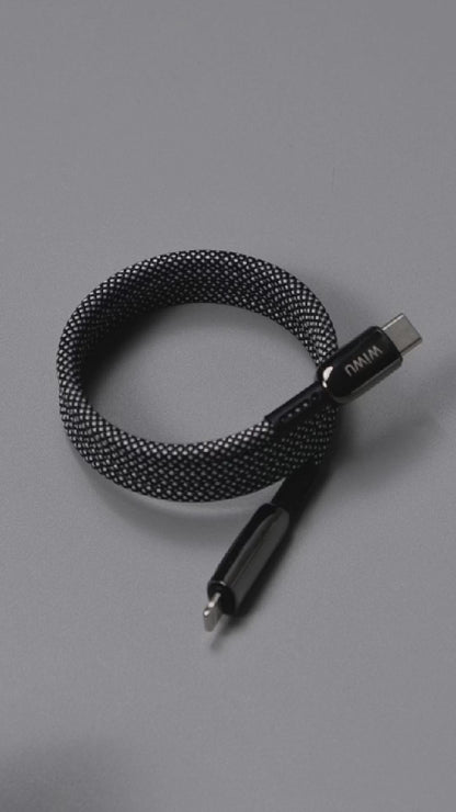Cáp Sạc Nhanh Nam Châm WIWU 30W 100W Chân Cắm Type C Cho Điện Thoại iPhone Macbook Tablet iPad