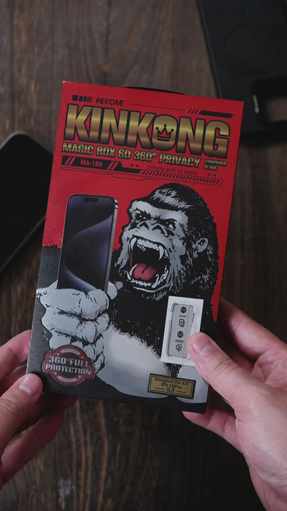 Kính Cường Lực Chống Trộm 360 Độ Kinkong Tự Dán Magic Box Cho Điện Thoại iPhone 17 Pro Max 16 15 14