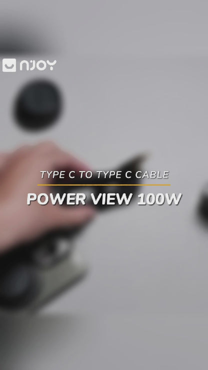 Cáp Sạc Nhanh Type C To Type C Trong Suốt Đèn Led Cho iPhone MacBook Laptop