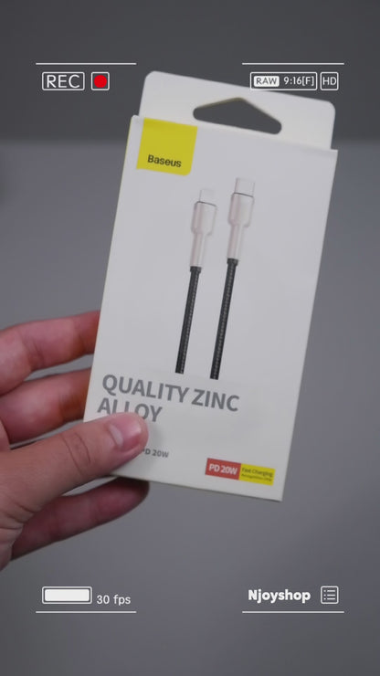 Cáp Sạc Nhanh Baseus Metal Serice Chân Cắm Type C Cho iPhone 14 Pro Max 13 12 11