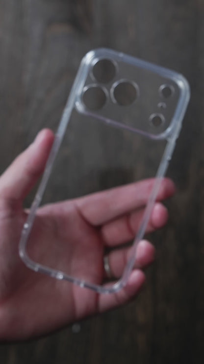 Ốp Trong Suốt Mỏng Nhẹ Bảo Vệ Camera Chống Ố Cho iPhone 17 Pro Max 16 15 14 12 12 11