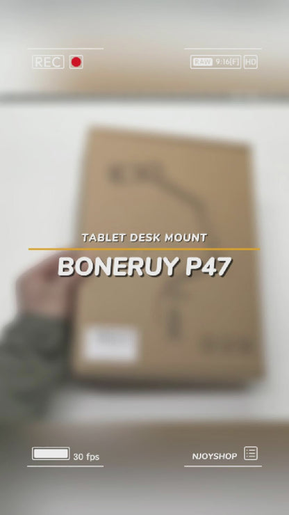 Giá Đỡ Máy Tính Bảng Boneruy P67 Hợp Kim Nhôm Cao Cấp Điều Chỉnh Độ Cao Xoay 360 Độ Đệm Chống Trượt