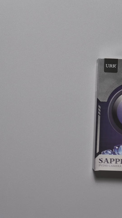 Cường Lực Camera URR Sapphire PVDSS 2 Tầng Cho iPhone 17 Pro Max 16 Pro Max 15 Pro Max 14 Pro Max 13 12