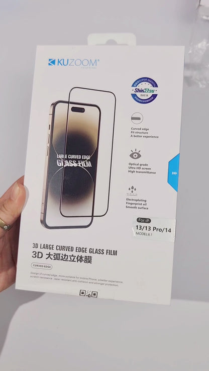 Kính Kuzoom Trong Suốt Chống Trộm Chống Vân Tay Cho Điện Thoại iPhone 17 Pro Max 15 14 13 12 11