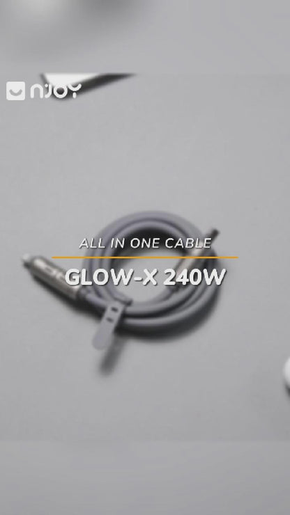 Cáp Sạc Nhanh Đa Năng 4 Trong 1 240W Vỏ Hợp Kim Nhôm Cho iPhone MacBook Laptop