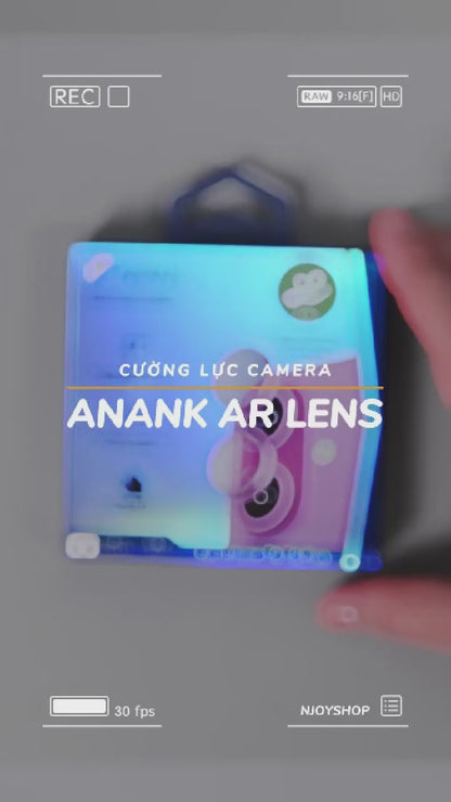 Vòng Cường Lực Camera Anank AR Có Khung Tự Dán Chống Trầy Xước Cho iPhone 17 Air 16 Plus 15 Plus 14