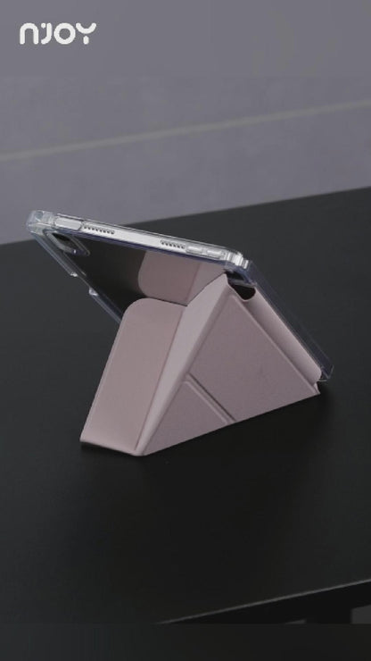 Bao Da Ốp Lưng iPad Trong Suốt Chống Sốc Mặt Lưng Gấp Gọn Chữ Y Có Khay Đựng Bút Apple Pencil