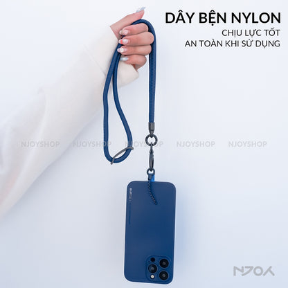 Dây Đeo Cổ Bện Nylon Dài 60cm Chống Đứt Gãy Độ Chống Thất Lạc Cho Tất Cả Điện Thoại iPhone Samsung
