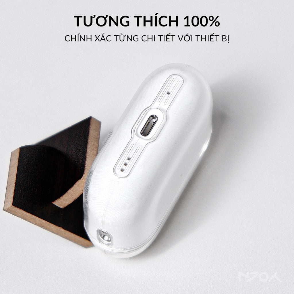 Ốp Trong Suốt Chống Sốc Chất Liệu TPU Có Móc Khóa Cho Tai Nghe Airpods 3 Airpods Pro 2 Njoyshop