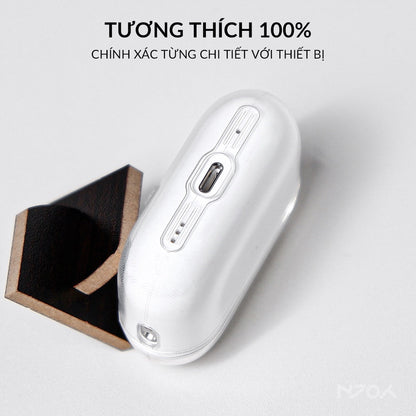 Ốp Trong Suốt Chống Sốc Chất Liệu TPU Có Móc Khóa Cho Tai Nghe Airpods 3 Airpods Pro 2 Njoyshop