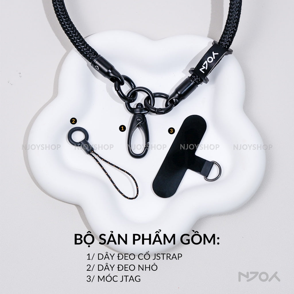 Dây Đeo Cổ Bện Nylon Dài 60cm Chống Đứt Gãy Độ Chống Thất Lạc Cho Tất Cả Điện Thoại iPhone Samsung