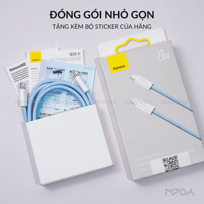 Cáp Sạc Nhanh 20W Baseus Type C to Lightning Cho iPhone 14 Pro Max 13 12 11