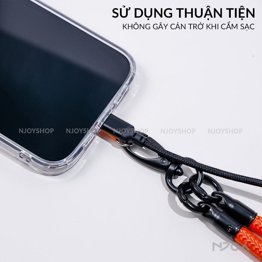 Dây Đeo Tay Điện Thoại Dài 40cm Chống Thất Lạc Tiện Dụng Cho Mọi Dòng Điện Thoại iPhone Samsung Oppo