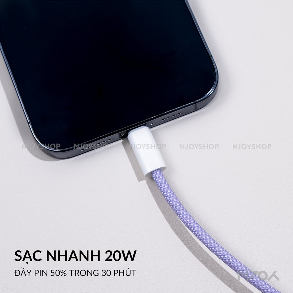 Cáp Sạc Nhanh 20W Baseus Type C to Lightning Cho iPhone 14 Pro Max 13 12 11