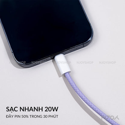 Cáp Sạc Nhanh 20W Baseus Type C to Lightning Cho iPhone 14 Pro Max 13 12 11