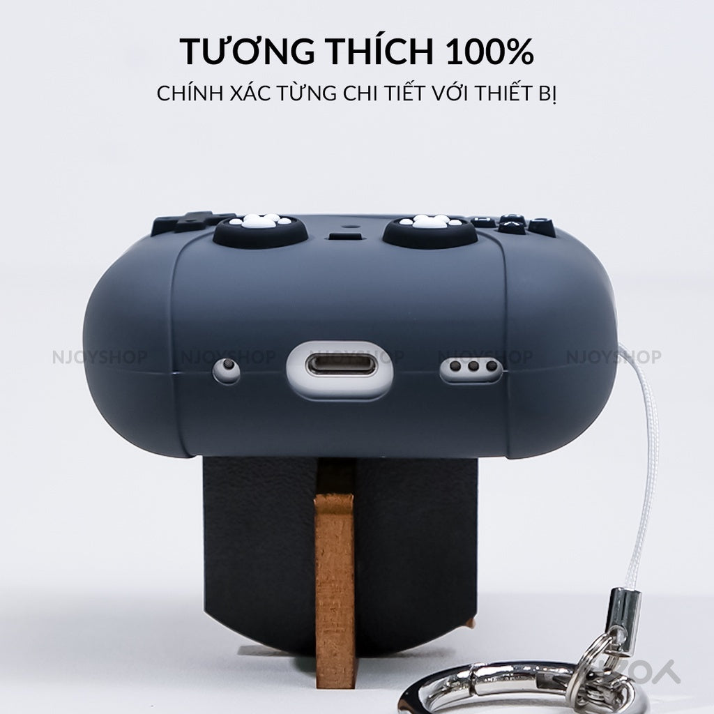 Ốp Silicon Mèo Hello Kitty Kèm Móc Khóa Tiện Lợi Cho Tai Nghe Airpods 3 4 Airpods Pro 3 2 Njoyshop