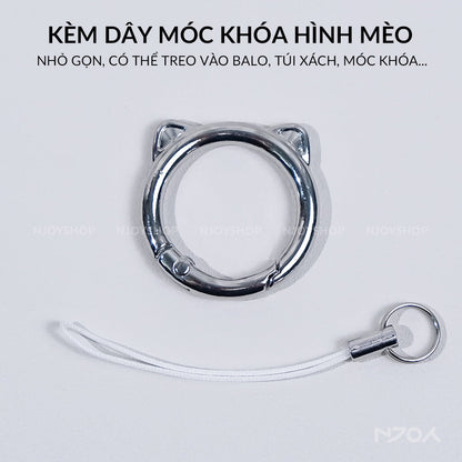 Ốp Silicon Mèo Hello Kitty Kèm Móc Khóa Tiện Lợi Cho Tai Nghe Airpods 3 4 Airpods Pro 3 2 Njoyshop