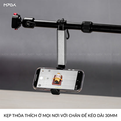 Giá Đỡ Kẹp Điện Thoại Boneruy E02 Siêu Nhỏ Gập Gọn Hợp Kim Nhôm Cao Cấp