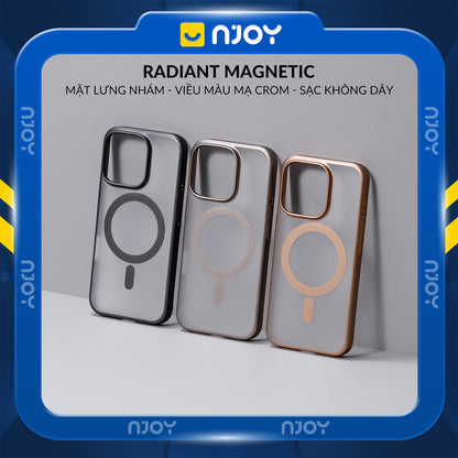 Ốp Lưng Nhám Magsafe Si Crom Sang Trọng Cho Điện Thoại iPhone 17 Pro Max 16 15 14 13