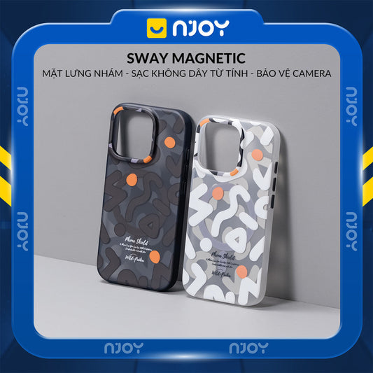 Ốp Lưng Nhám Magsafe Chống Vân Tay Họa Tiết Graffiti Cho Điện Thoại iPhone 17 Pro Max 16 15 14 13